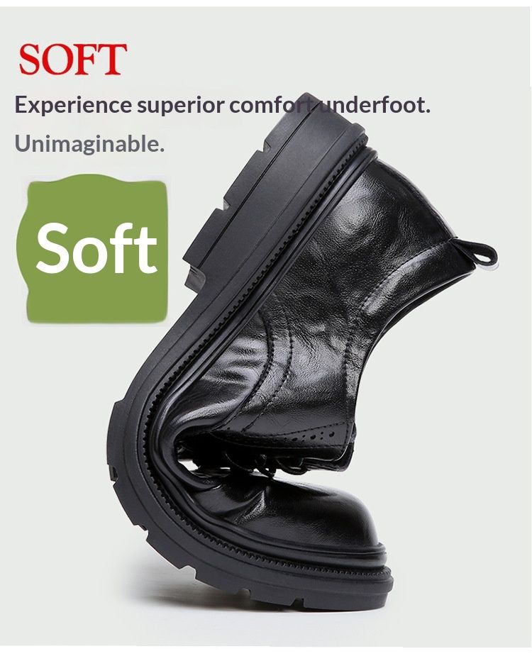 Voyage Business Formal British Round Toe Derby Genuine Leather Casual Lace-up Men's Breathable Groom Wedding Shoes Men_voghion.com