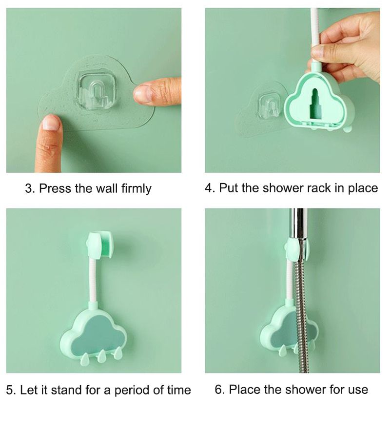 2 Teile/satz Dusche Montage Halterung Universal 360 ° Rotation Einstellbar Freies Punch Badezimmer Dusche Kopf Stehen Mit Haken_voghion.com