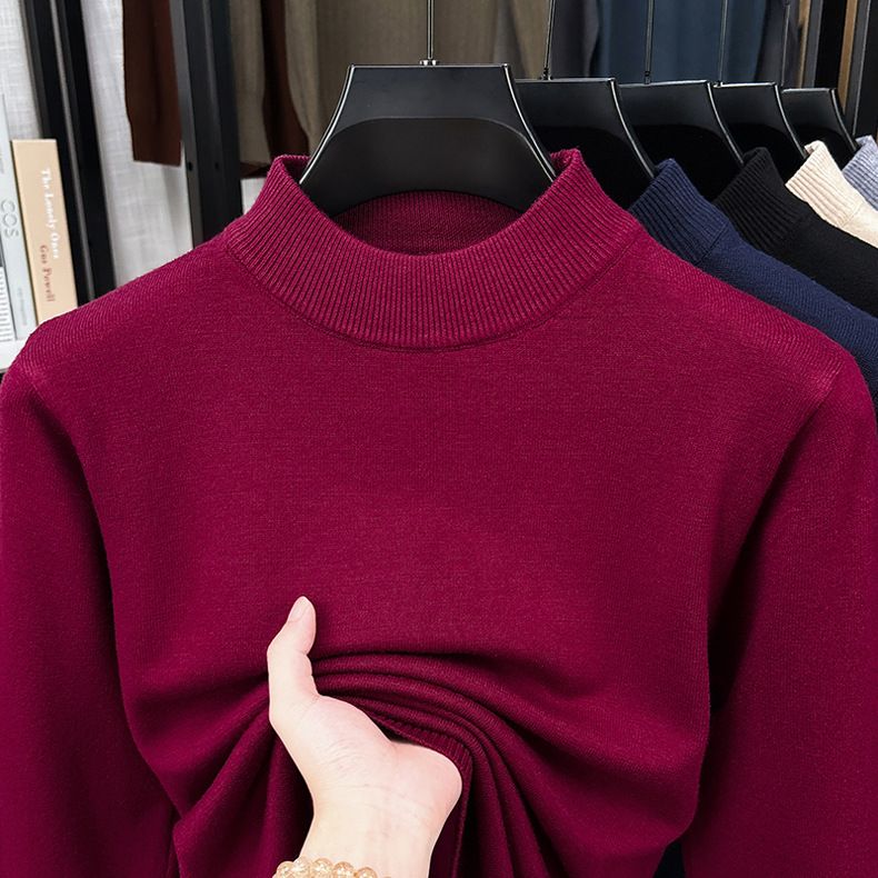 Pull tricoté mi-col roulé pour homme, épais et chaud, lavable en machine, nouvelle collection automne-hiver 2025_voghion.com