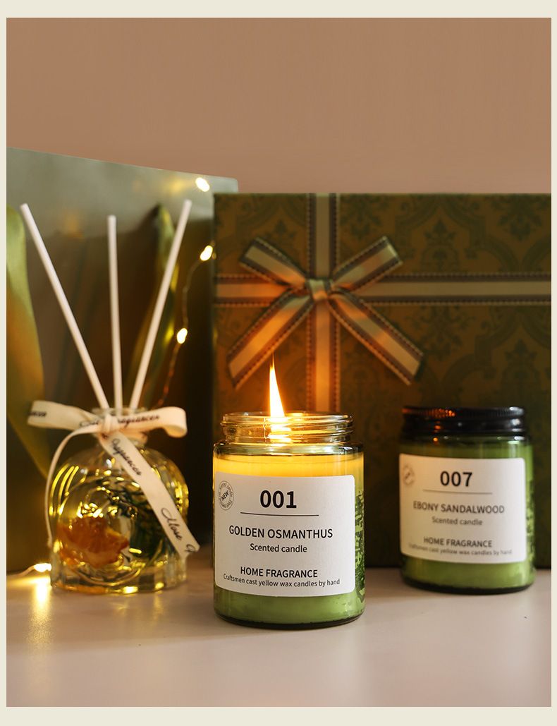 Aromatherapy Candle Bedroom Girl Fragrance Niche Premium Birthday Romantic Companion Gift Set Box_voghion.com