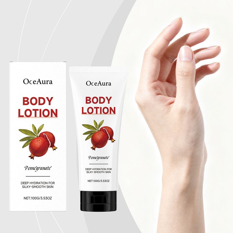 OCEAURA Lozione per il corpo elastica delicata idratante e nutriente al melograno, non appiccicosa, morbida sulla pelle_voghion.com
