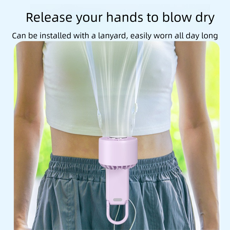 USB Neck Fan, Semiconductor Ice Cooling Fan With Digital Display, Powerful High-Speed, Hands-Free Personal Air Cooler_voghion.com