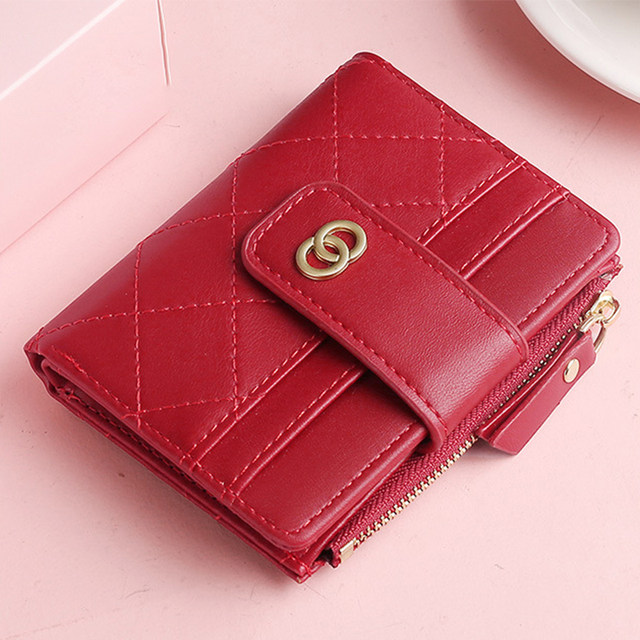 Portafogli in pelle per donne Borse di design di lusso con porta carte Borsa per soldi carina con cerniera Porta monete Monederos Para Mujer_voghion.com