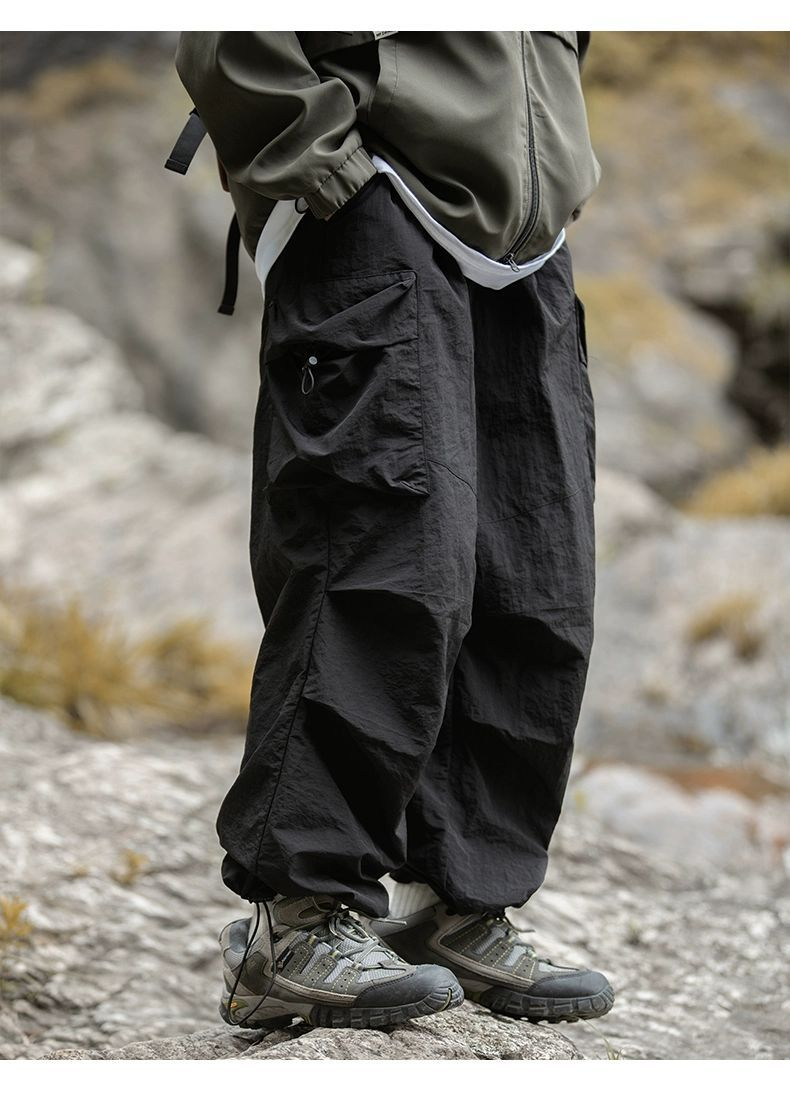 Assault-Hose für Herren, Herbstfunktion, Fallschirmjägerhose, lockere Beinbindung, lässige Outdoor-Wander- und Bergsteigerhose_voghion.com