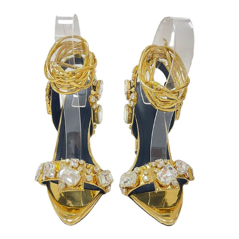 Sandali estivi 2025 con tacco alto, sexy, con cinturino incrociato e punta aperta, da donna, nuovi e sexy_voghion.com