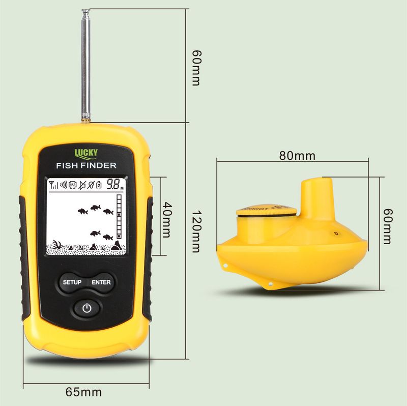 Rilevatore di pesca subacqueo wireless HD inglese Mobile Ultrasonic Fish Finder Sonar_voghion.com