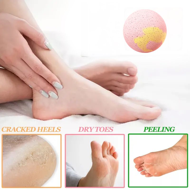 Ximonth Bath Series Moisturizing Anti-Dry Cracking Peeling Clean Body Care Foot Soak Ball_voghion.com
