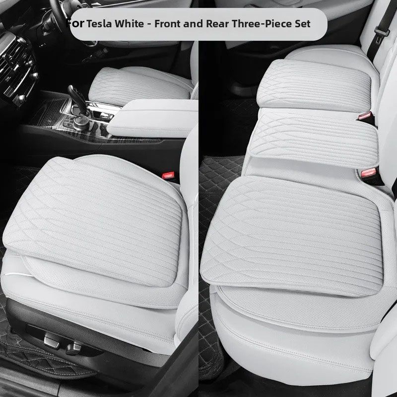 New Breathable Nappa Leather Non-slip Car Sponge High Rebound Pad Cushion Four Seasons Universal Auto Seat_voghion.com