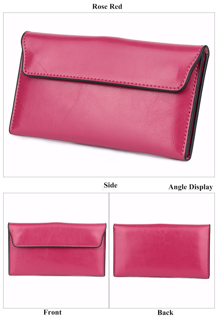 Εξαιρετικά λεπτό γυναικείο πορτοφόλι μεγάλης χωρητικότητας, μοντέρνος, απλός και πολυλειτουργικός γυναικείος συμπλέκτης_voghion.com