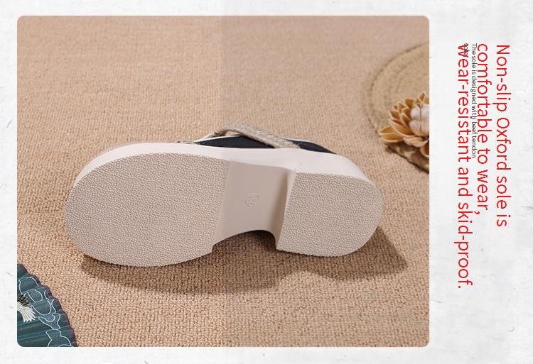 Damenschuhe Bestickte Damen-Einzelschuhe Bestickt mit Hanfu High Heels Alte Peking-Stoffschuhe Baumwoll- und Leinen-Spleißstoffschuhe_voghion.com