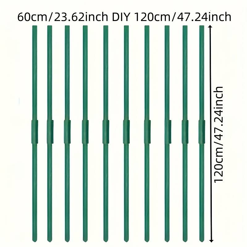 60cm DIY 120cm Plant Vine Pole, Diameter 11mm, Used For Climbing Plants Such As Tomatoes, Eggplants, Cucumbers, And Grapes_voghion.com