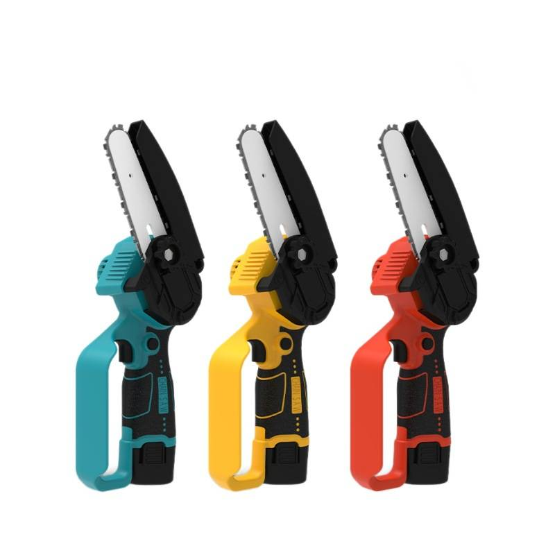 12V Cordless Lithium-Ion Chainsaw – Lightweight Handheld Electric Chainsaw For Home & Garden Wood Cutting, SK5 Chain, Rechargeable Battery Powered_voghion.com