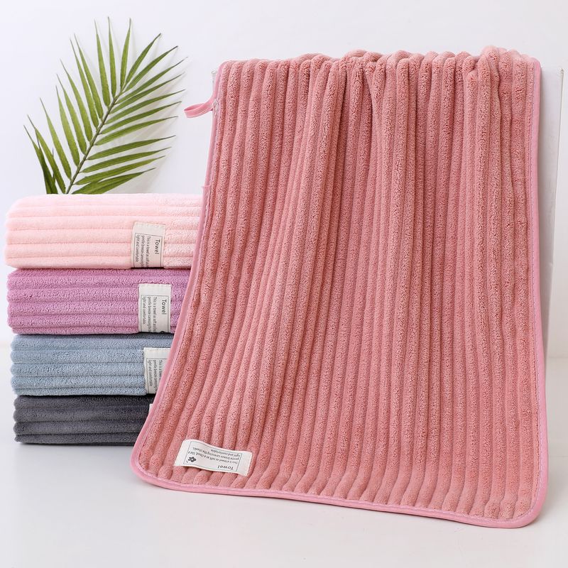 Coral Fleece Towel And Extra-Large Bath Towel - Extra-Sized, Thickened, Super Absorbent, Soft And Quick-Drying_voghion.com