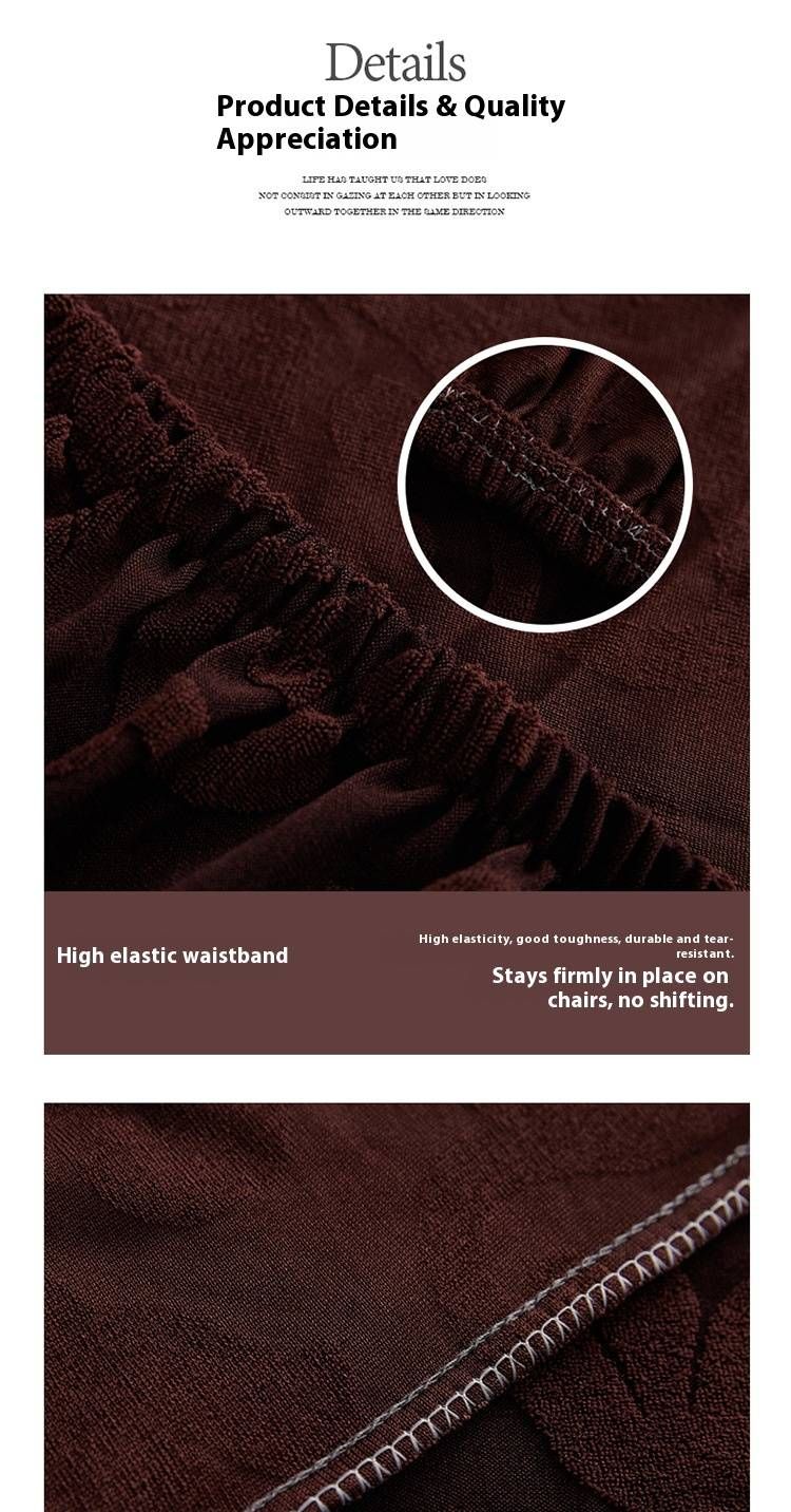 Coprisedie in velluto goffrato - Tessuto elasticizzato di alta qualità con impugnatura antiscivolo, vestibilità universale per sedie da pranzo e da ufficio, resistenti al calore e antimacchia_voghion.com