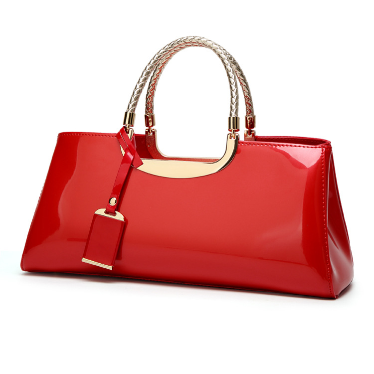 Borsa da sposa per banchetto da sposa a spalla singola in pelle laccata con colla leggera alla moda 2024_voghion.com