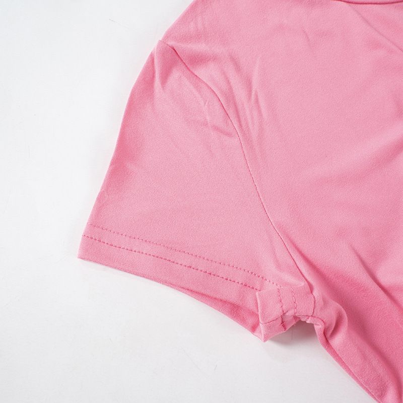 Abito da donna alla moda, a maniche corte, aderente, con scollo rotondo, tinta unita_voghion.com