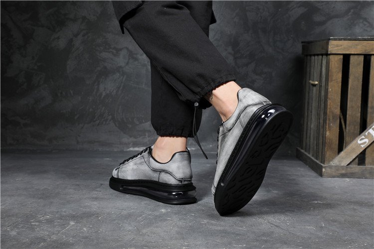 Air Cushion Small White Shoes Men S New Korean Version Of The Thick Bottom Heightening Sports And Leisure Shoes Retro Old Sneakers_voghion.com