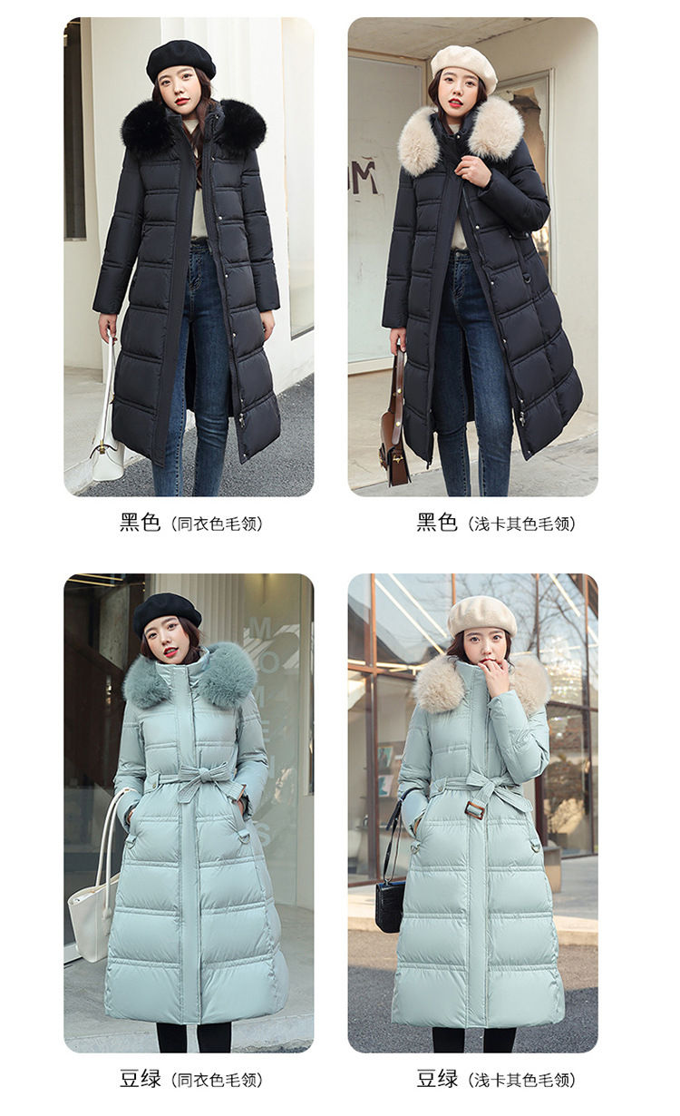 Parka para mujer, abrigos de invierno para mujer, chaqueta de invierno con pelo largo y pesado, cinturón para cultivar la moralidad, abrigo para mujer 2022 8603_voghion.com