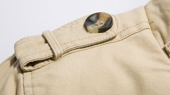 Men'S Washed Jacket Padded Medium-Length Windbreaker Business Casual Jacket_voghion.com