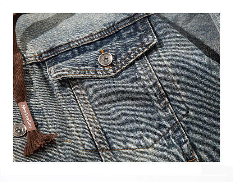 Abbigliamento maschile Primavera Nuovo Cappuccio Rimovibile Giacca di Jeans Personalità Casual Moda Marchio Giacca di Jeans Larga_voghion.com