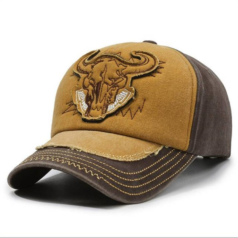 2025 Adjustable Mena Women Cotton Color Blocked Retro Baseball Cap Korean Version Washed Nostalgic Style Duckbill Cap Spring Autumn Casual Sun Hat_voghion.com