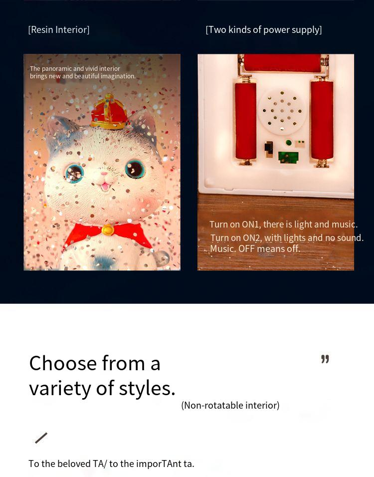 Süße Prinzessin Kindertagsgeschenk mit Schnee-Spieluhr Kristallkugel Spieluhr Geburtstagsgeschenk für Mädchen_voghion.com