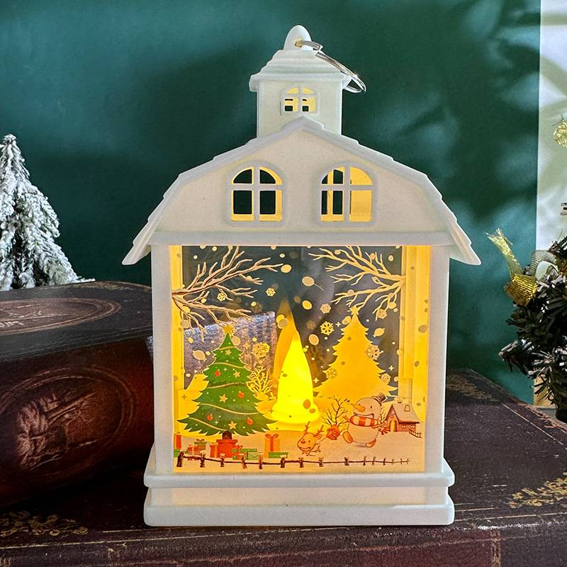 Decoraciones navideñas, luces nocturnas retro portátiles, adornos LED, decoraciones colgantes, accesorios creativos para escaparates._voghion.com