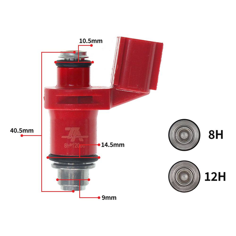 Racing Fuel Spray Nozzle Injector For YAMAHA Y15ZR V1 FZ150 N-MAX LC150 EXCITER150 V1 M SLAZ 8/10/12 Holes Throttle Body Fuel Injector_voghion.com