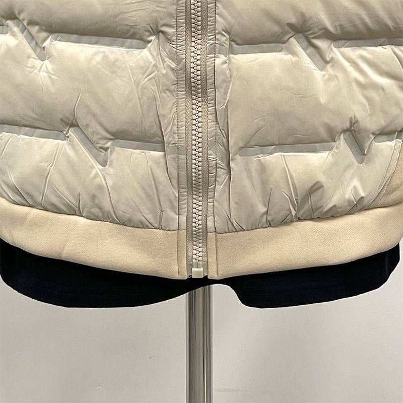 Men's Clothing 25 New Autumn And Winter High-quality Embroidered Badge Warm Hooded Thickened Cotton Jacket_voghion.com