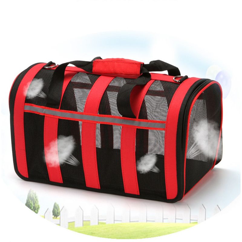 Foldable Breathable Pet Backpack Teddy Portable Carrier Travel Cat Dog Bag_voghion.com