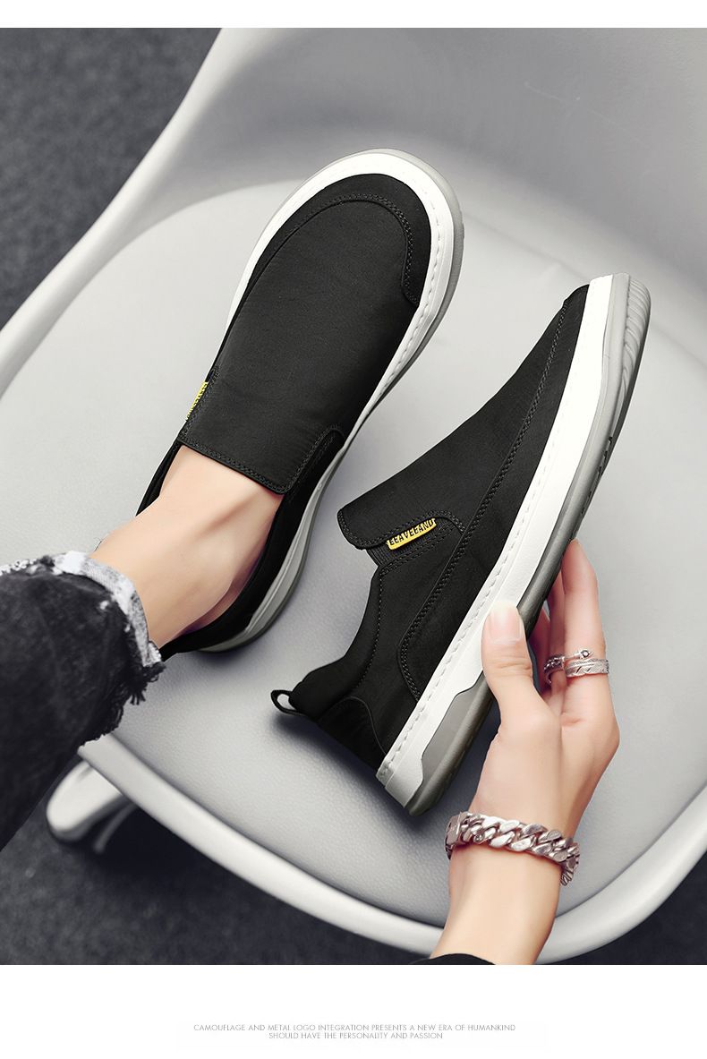 Atmungsaktive Freizeitarbeit Arbeitsschutzschuhe für Männer Lazy Slip-on_voghion.com