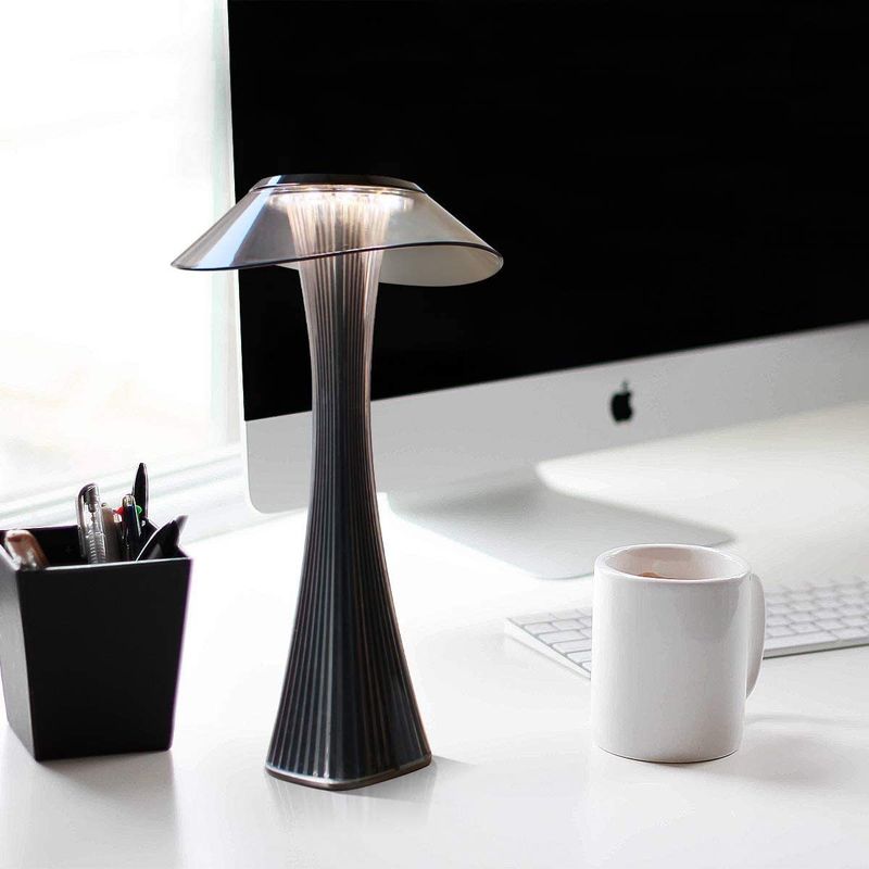 Glitzerlife LED Tischlampe Touch Dimmbar - 3000-6500K Weiß Nachttischlampe Mit Akku Innen Und Außen Beleuchtung Tagbare Tischleuchte Aufladen Mit USB_voghion.com
