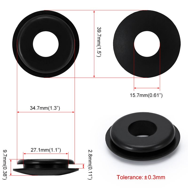 100 kosov tesnil Glad Hand, gumijaste podložke Gladhand, okrogle elastične tesnilke za traktorje, zavorne cevi, zračne cevi, tovornjake, prikolice 10028_voghion.com