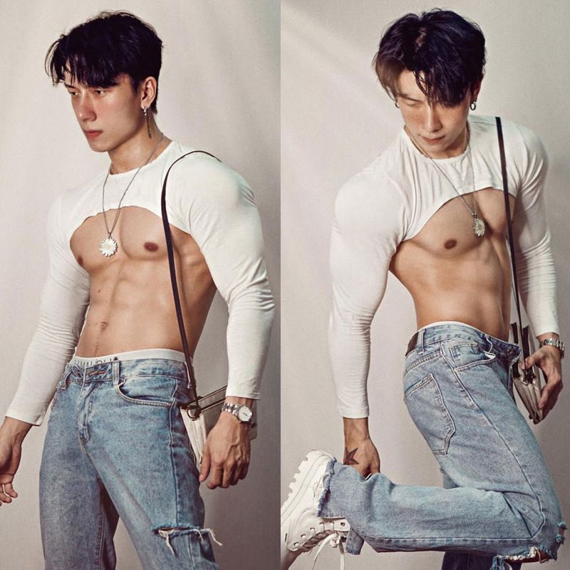 Men's Clothing Sun protection sleeve quick-drying T-shirt Fitness training clothes running clothes long sleeve high elastic tights_voghion.com