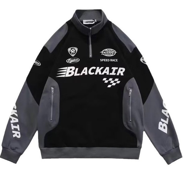 Man's Clothing Male Daily Long-sleeved Fashion Square Collar Youth Popular Printed Jacket Ins Trend_voghion.com