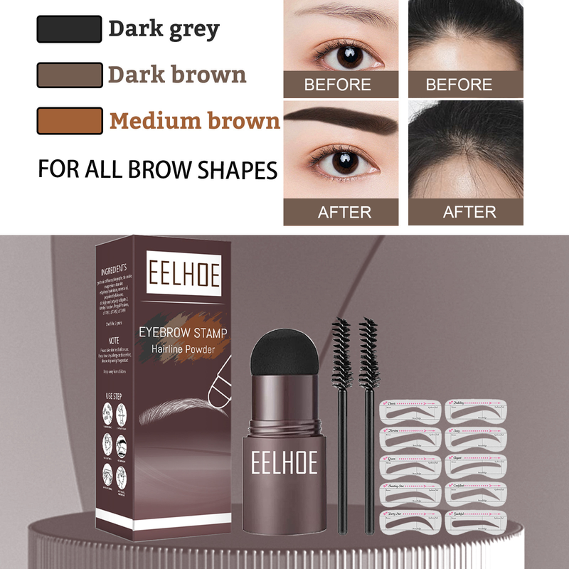 Eelhoe Printing Vertrieb von Puder zur Reparatur und Modifizierung von Formen, Augenbrauenabdrücke zum Füllen der Haarkontur_voghion.com