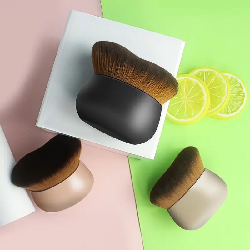 Multifunktionale Körperbräunungs-Grundlage, Rouge, Make-up, weiche Borsten, großer ovaler Pinsel, neues Modell_voghion.com