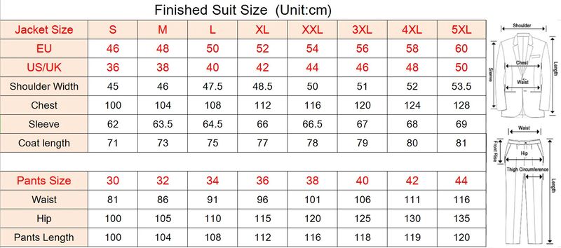 Men's Tailored Single-Sided Suit Formal Tuxedo Set Casual Wedding Prom_voghion.com