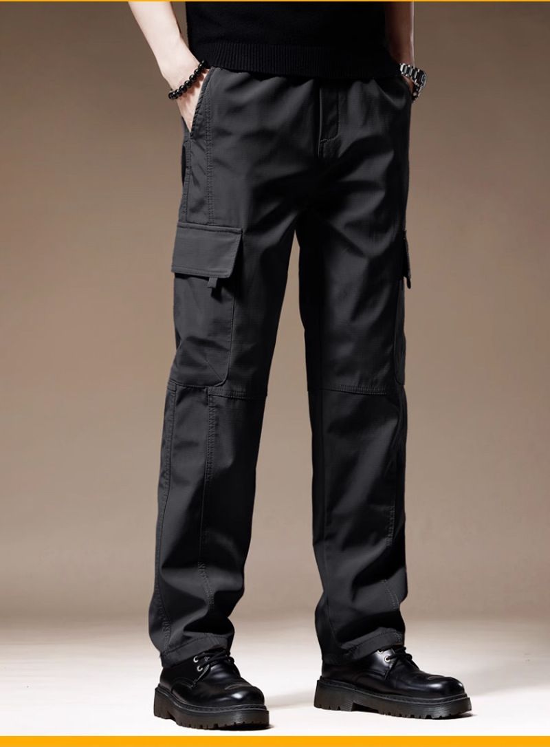 Taktische Cargohose für Herren – Wasserdichte und strapazierfähige Arbeitskleidung mit mehreren Taschen | Gerade Passform | Lockerer Tragekomfort_voghion.com