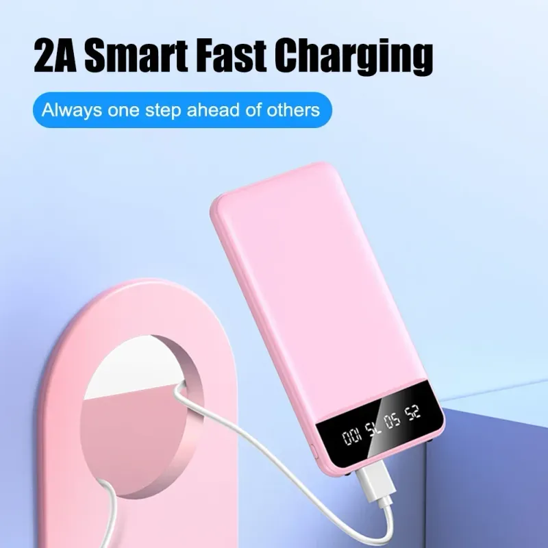 Power Bank portatile da 50000 mAh con display digitale a LED, batteria esterna con doppia porta USB per giacca con riscaldamento rapido_voghion.com