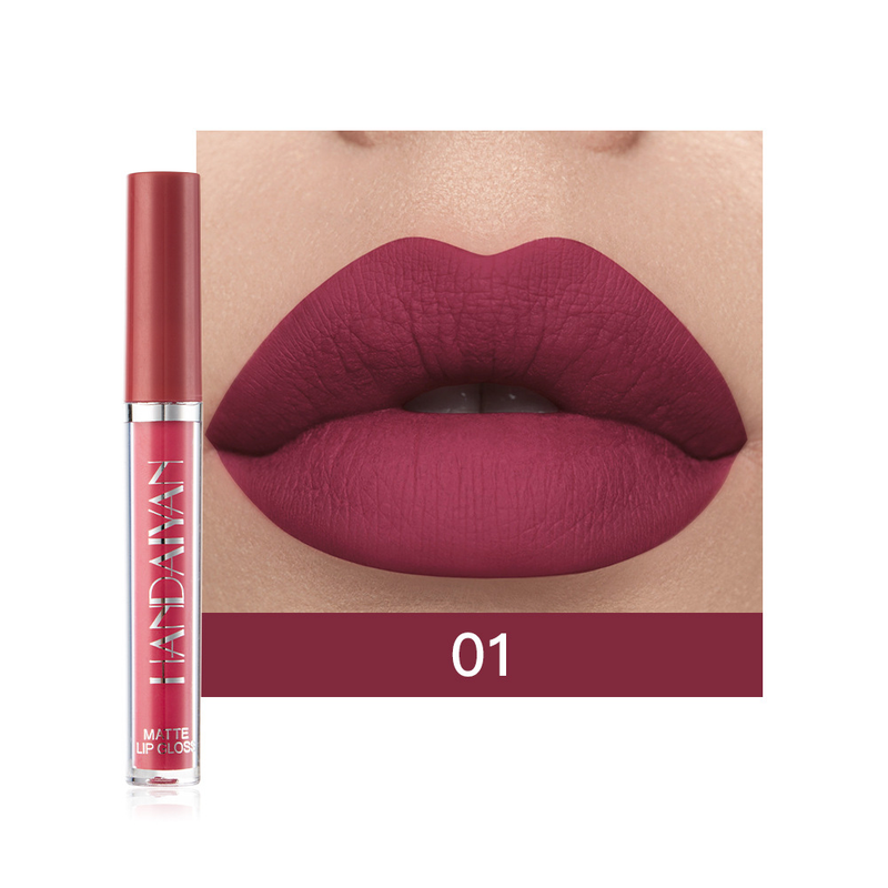 HANDAIYAN Han Daiyan Beauty Set di rossetti con tazza antiaderente impermeabile Confezione regalo con smalto per labbra opaco a 6 colori_voghion.com