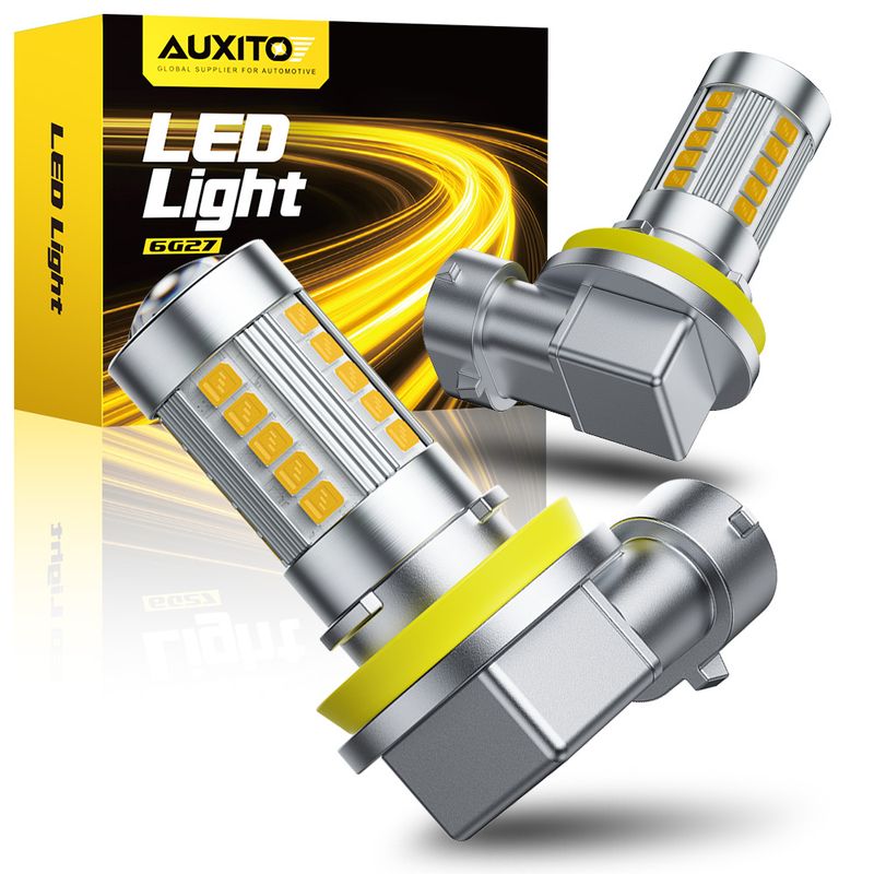 AUXITO 2Pcs H8 H11 LED Bulb H16JP H10 9006 HB4 Led Lamp Super Bright Car Fog Lights Day Driving Running Light 6500K_voghion.com