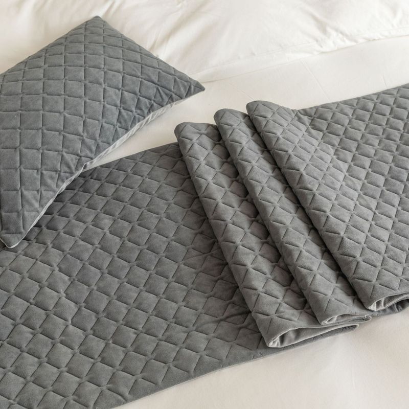 Semplice modello olandese in velluto ultrasonico a rombi per hotel, hotel, casa, letto, asciugamano, bandiera_voghion.com