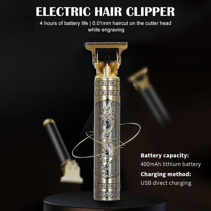 for Men, Professional Hair Trimmer Zero Gapped T-Blade Trimmer, Rechargeable, Edgers Clippers Electric Beard Shaver_voghion.com