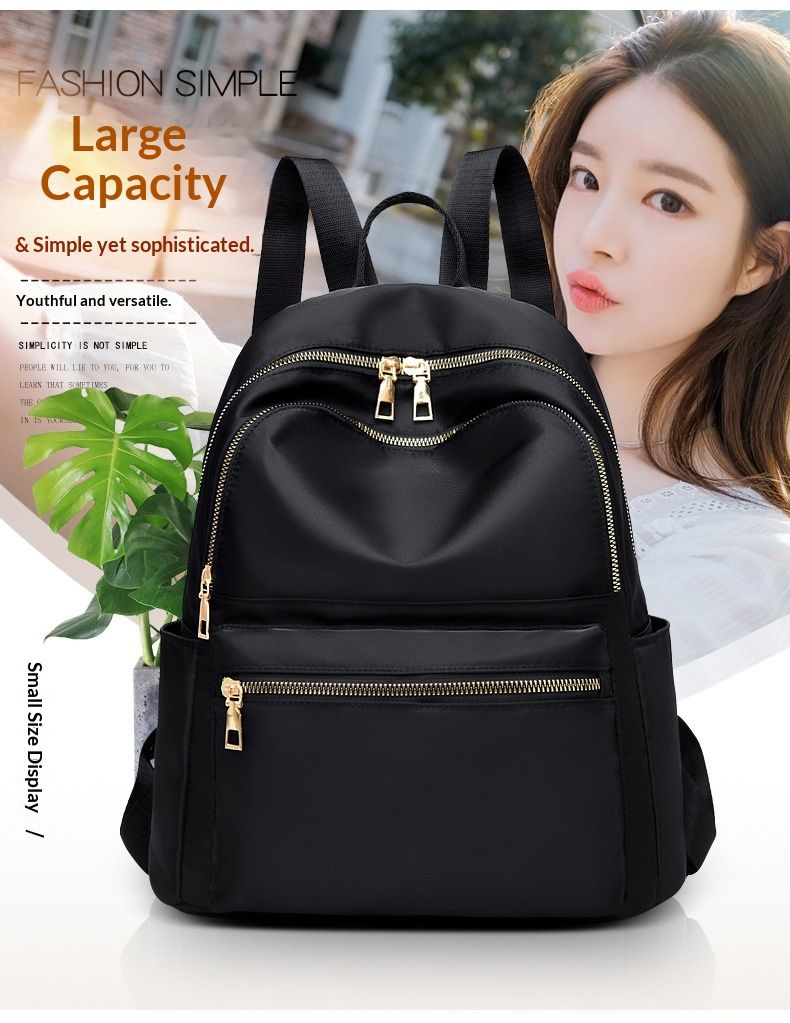 Satin Satin Factory Direct Sales 2024 New Trendy Korean Version Versatile Single Shoulder Crossbody Fashion Oxford Cloth Backpack_voghion.com