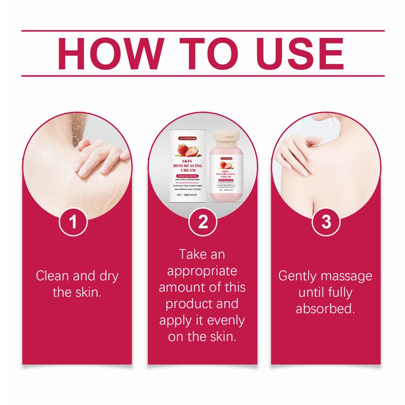 Jaysuing Strawberry Skin Reinigende, Exfoliërende, Hydraterende, Voedende, Verfrissende, Niet-Plakkige Verzorgingscrème_voghion.com