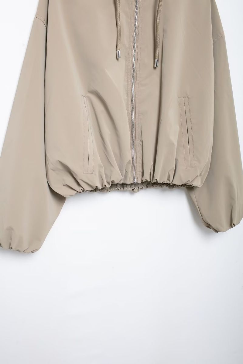 Women's clothing 2024 autumn and winter new style loose hooded jacket_voghion.com