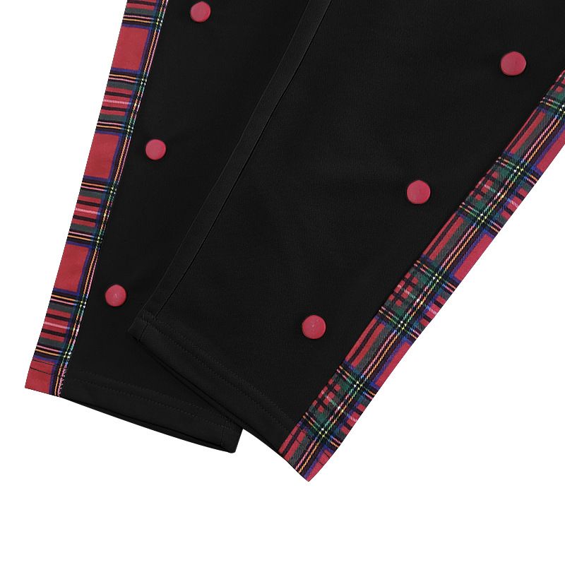 Klassische, gerade geschnittene Freizeithose mit Knopfleiste für Herren – atmungsaktives Polyester, bequeme Passform für Outdoor- und Alltagskleidung (Weiß/Schwarz_voghion.com