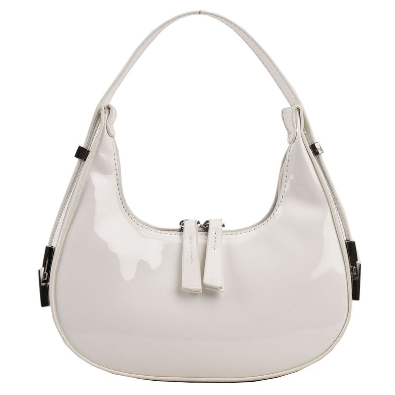 Félhold alakú Vintage PU bőr kis válltáska nőknek és lányoknak Hobo kézitáska retro piros női hónalj pénztárcák táskák_voghion.com
