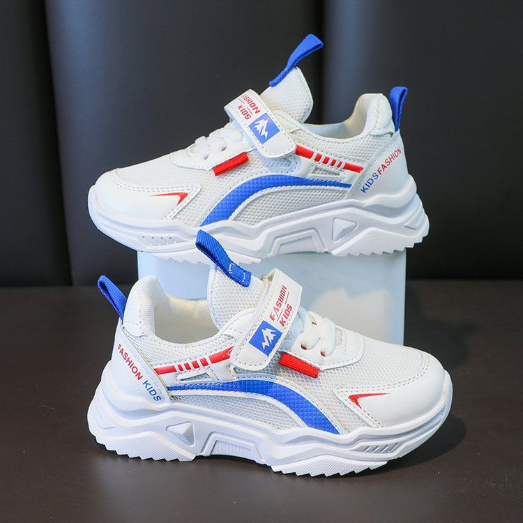 Sports 2025 Summer New Children's Breathable Mesh Boys' White Little Girls' Shoes_voghion.com